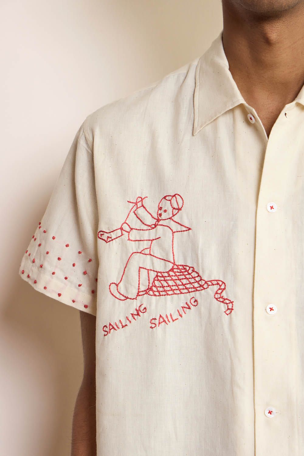 Sailing Embroidered Shirt - image 4