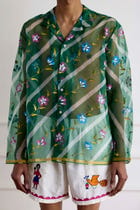 Hand-Painted Silk Shirt view 1