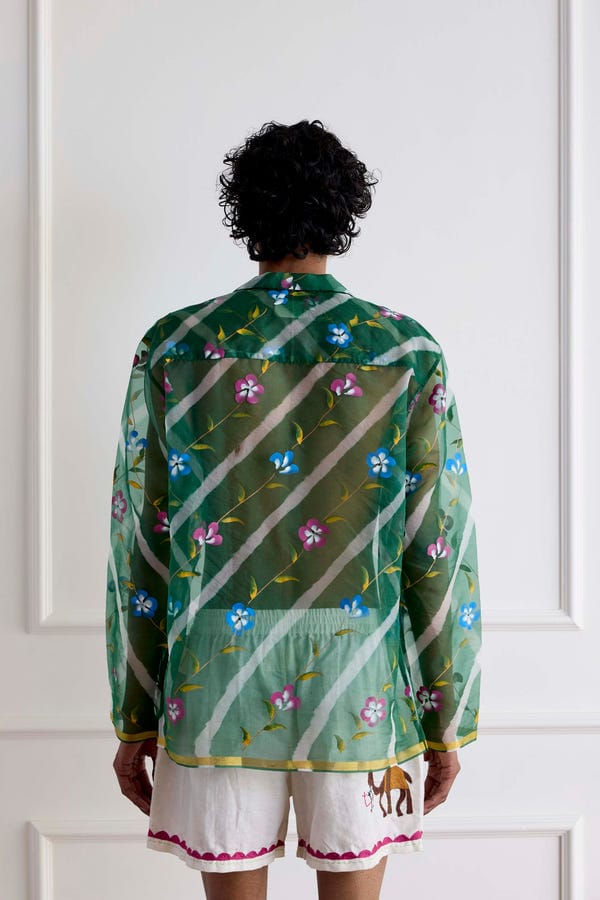 Harago — Hand-Painted Silk Shirt
