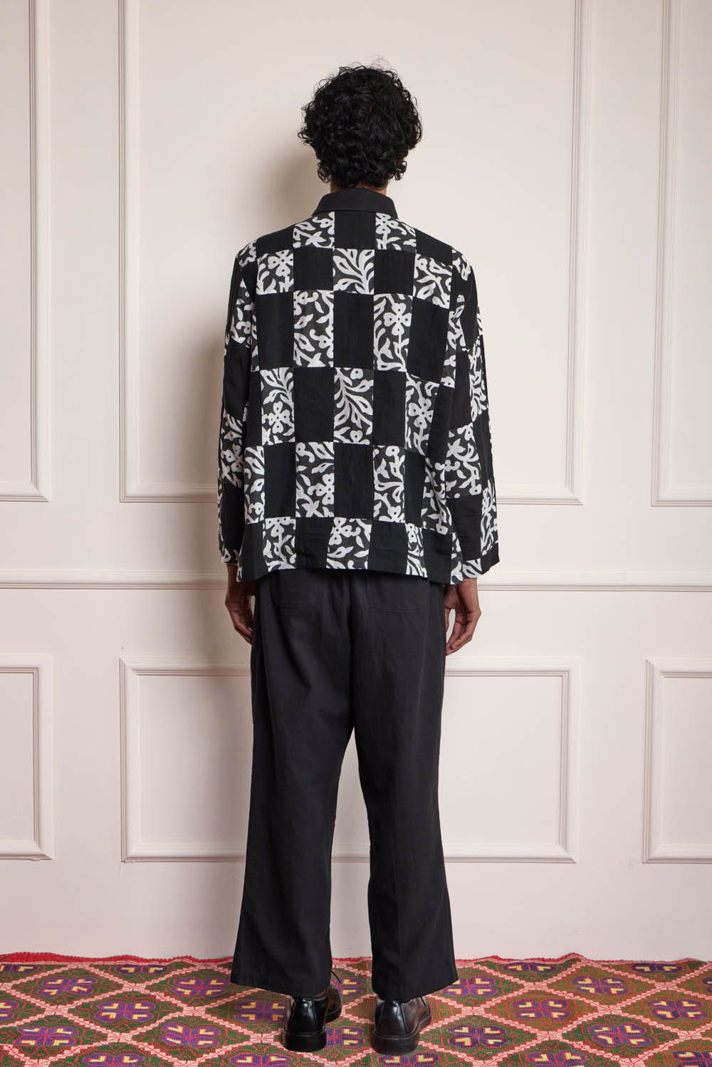Block Printed Patch Popover Shirt - image 2