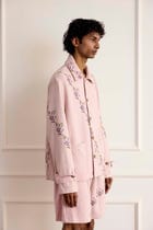 Vintage Floral Cross-Stitch Cotton Jacket view 4