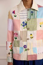 Patchwork Floral Embroidered Jacket view 3