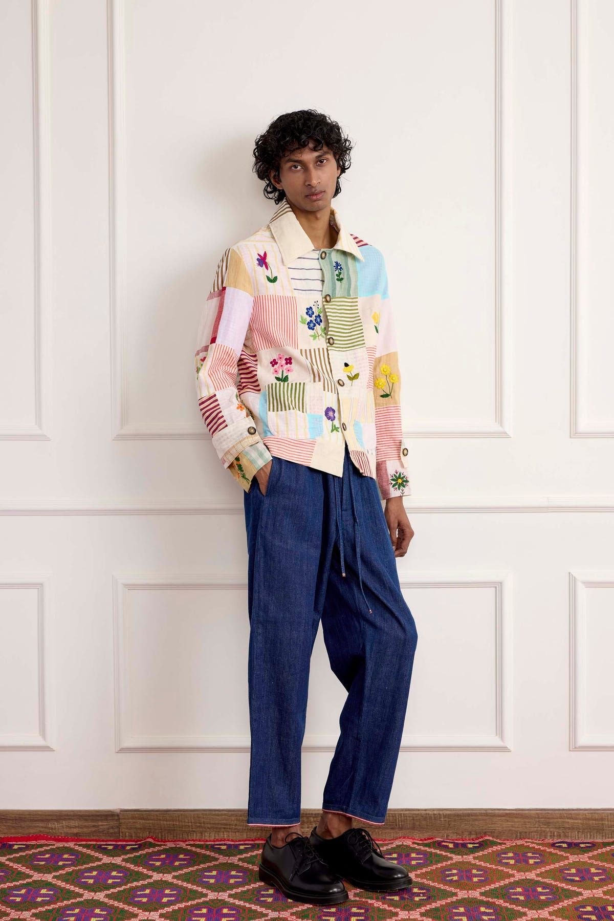 Patchwork Floral Embroidered Jacket - image 5