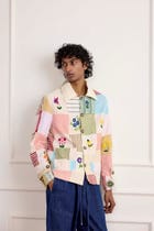 Patchwork Floral Embroidered Jacket view 6
