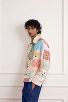 Patchwork Floral Embroidered Jacket view 7