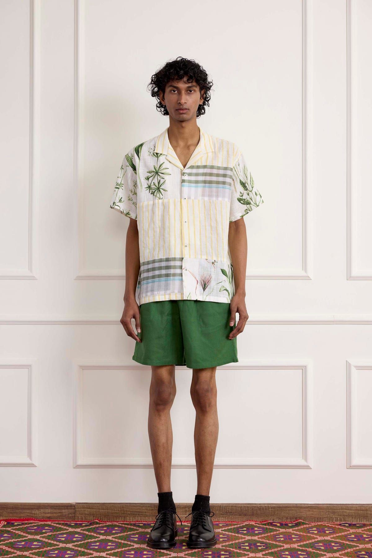 Green Cotton Shorts - image 1