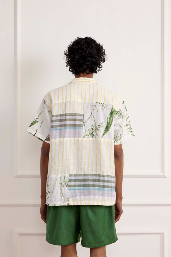 Harago — Green Cotton Shorts