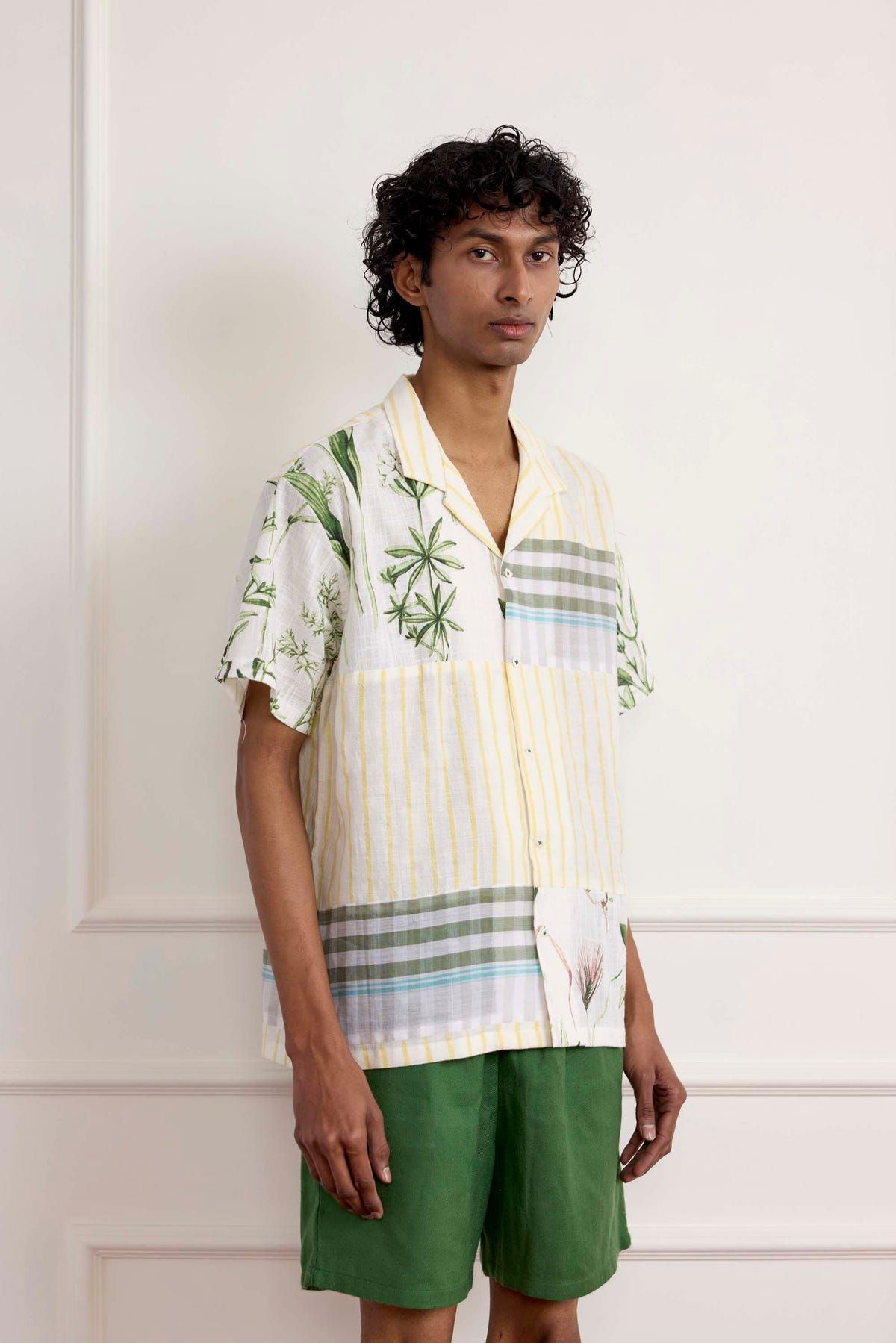 Green Cotton Shorts - image 3