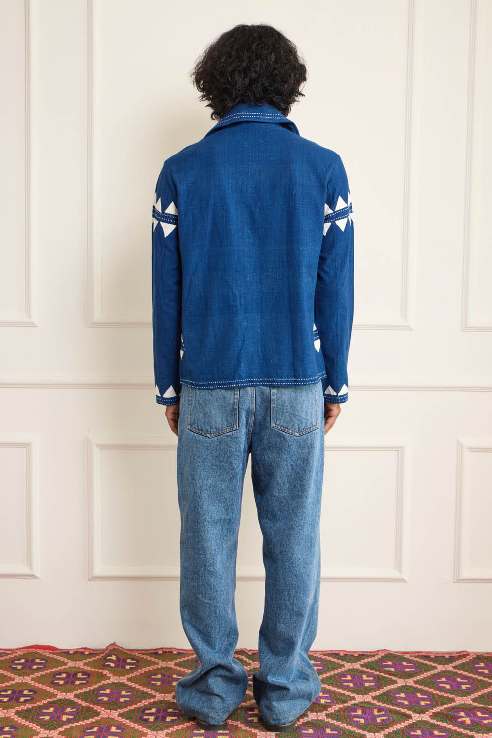 Indigo Applique Jacket - image 2