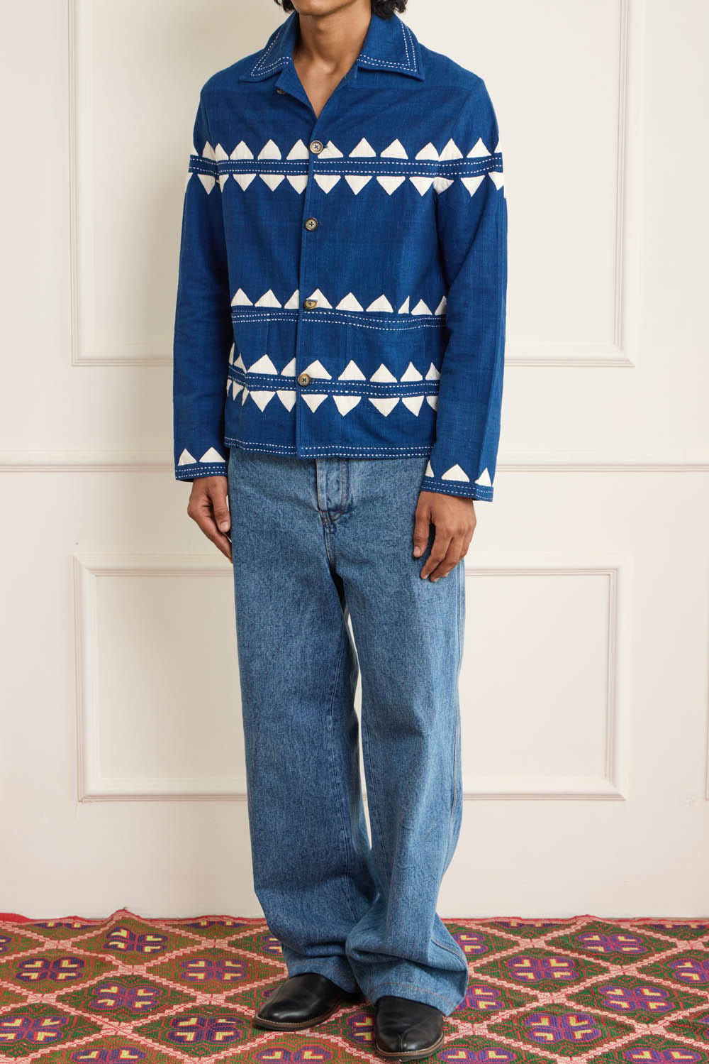 Indigo Applique Jacket - image 3