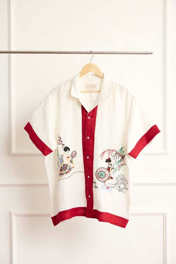 Harago — Landscape Beaded Shirt