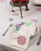 Dainty Cross-Stitch Embroidered Tablecloth view 3