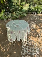 Dainty Cross-Stitch Embroidered Tablecloth view 4