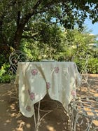 Dainty Cross-Stitch Embroidered Tablecloth view 5