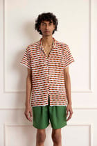 Crochet Stripe Shirt view 3