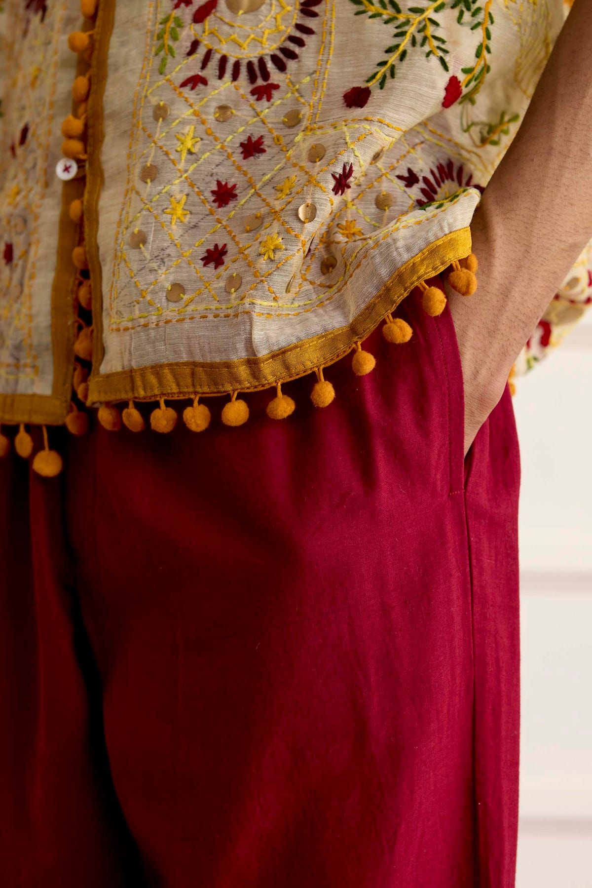 Vintage Embroidered  Shirt - image 4