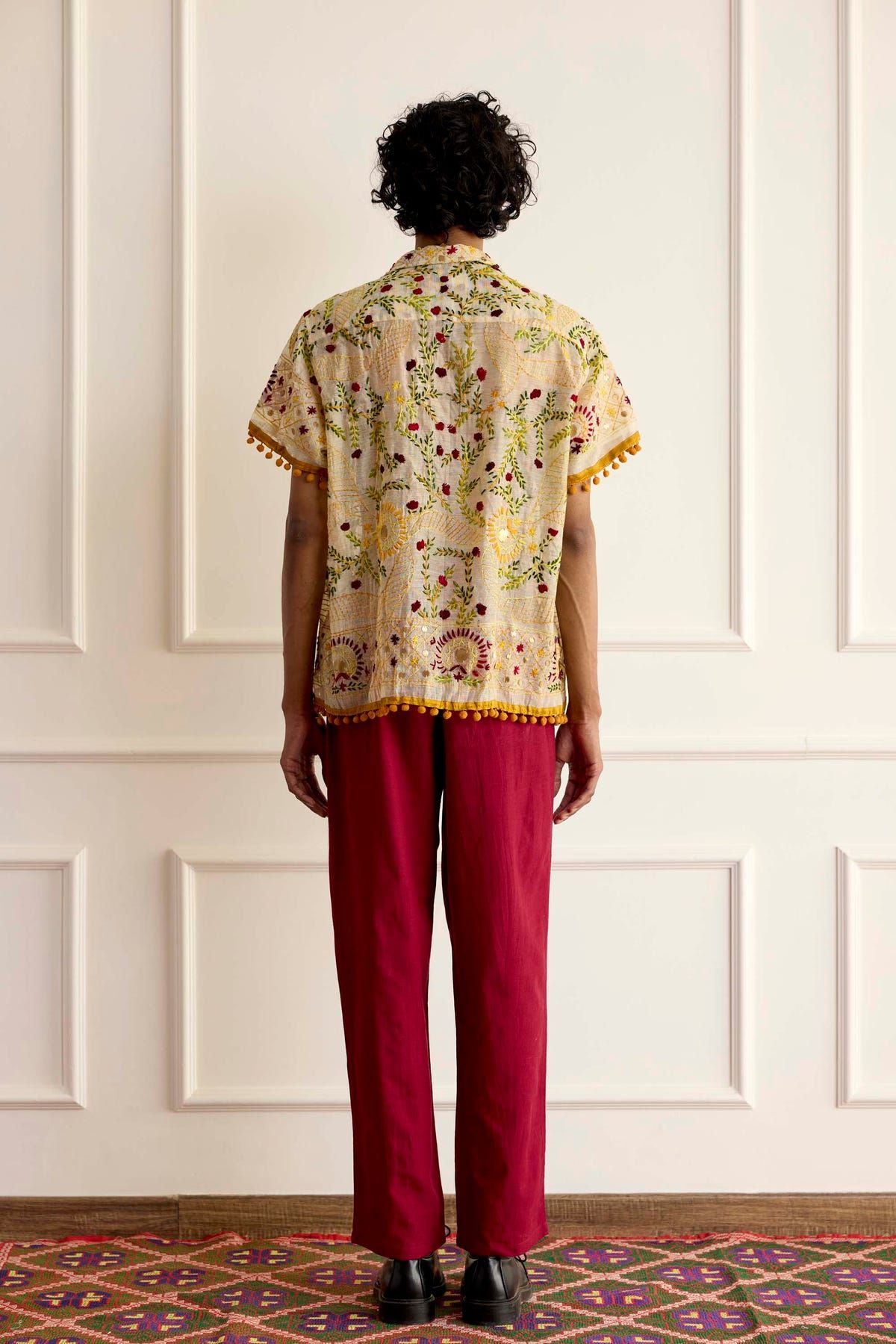 Vintage Embroidered  Shirt - image 5