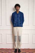 Indigo Kantha Shirt view 1