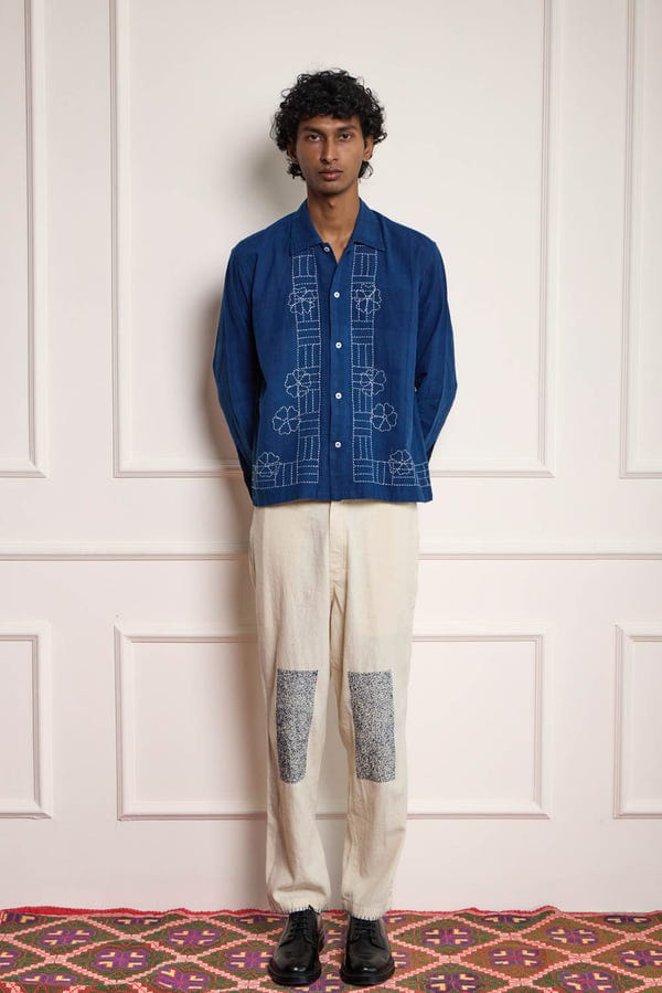 Harago — Indigo Kantha Shirt