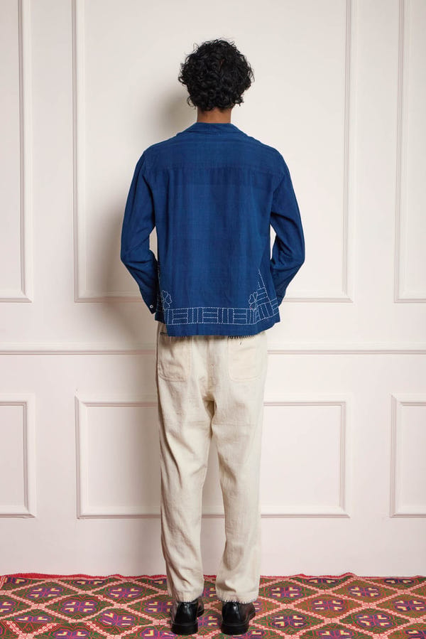 Harago — Indigo Kantha Shirt