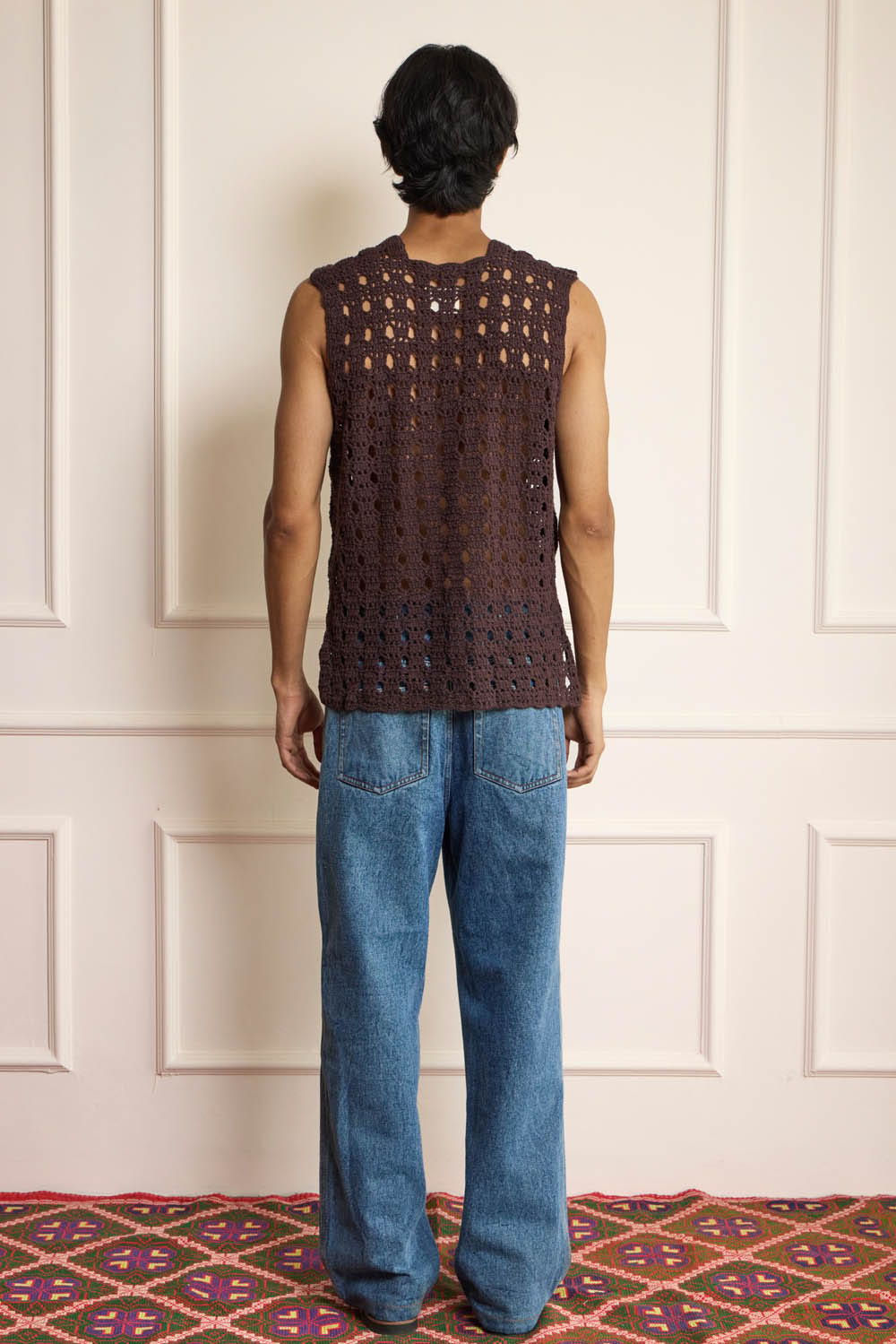 Crochet Brown Vest - image 2
