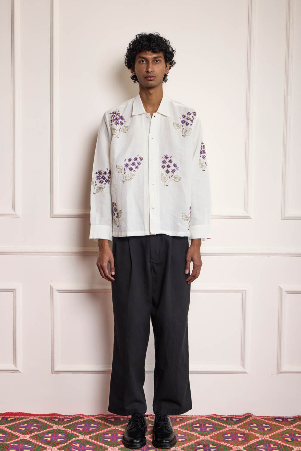 Grapes Embroidered Shirt - image 1