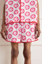 Flower Print Shorts view 1