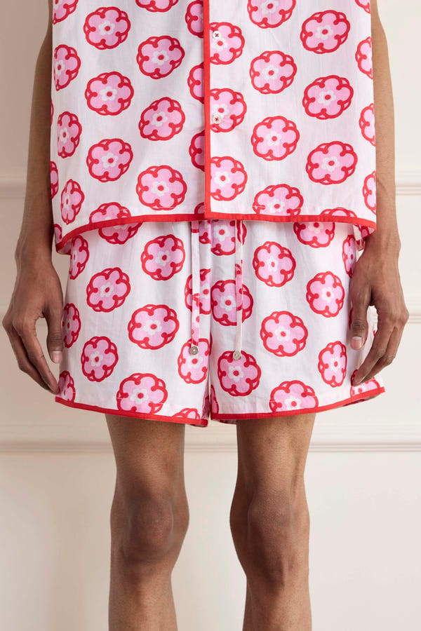 Harago — Flower Print Shorts