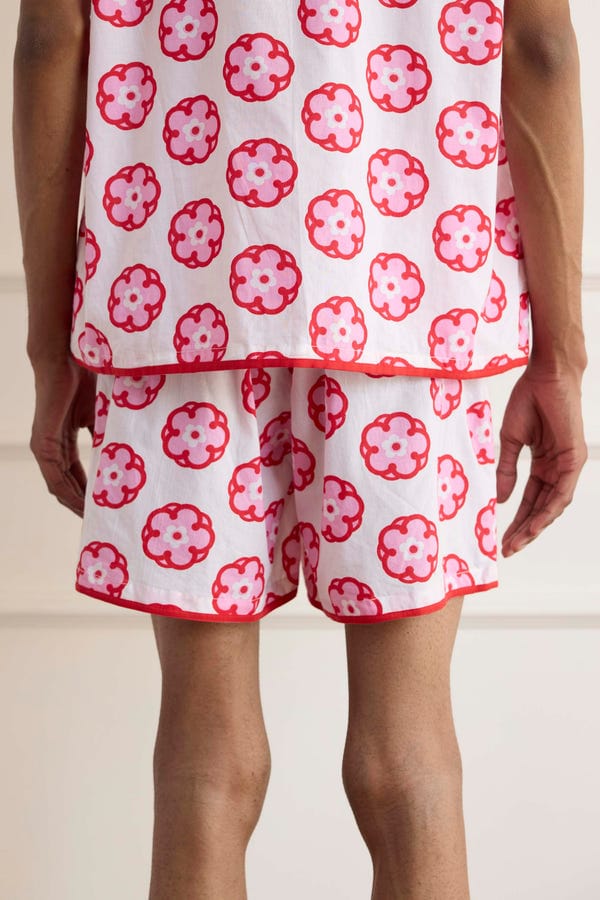 Harago — Flower Print Shorts