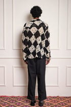 Lace Diamond Patchwork Shirt view 2