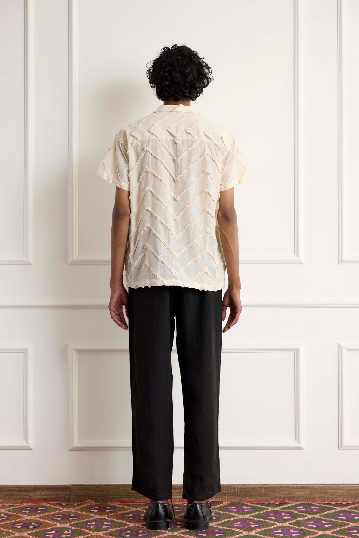 Embroidered Ecru Shirt - image 2