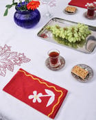 Floral Embroidered Tablecloth view 3