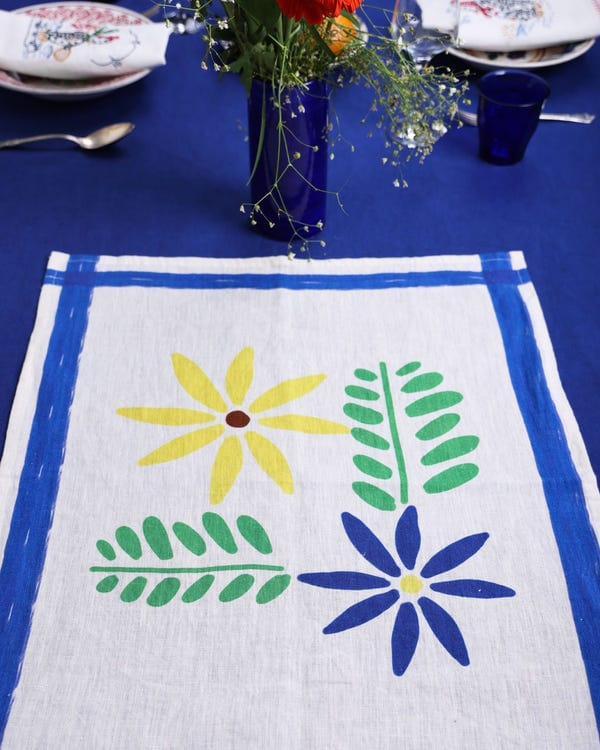Harago — Daisy Printed Tea Towel
