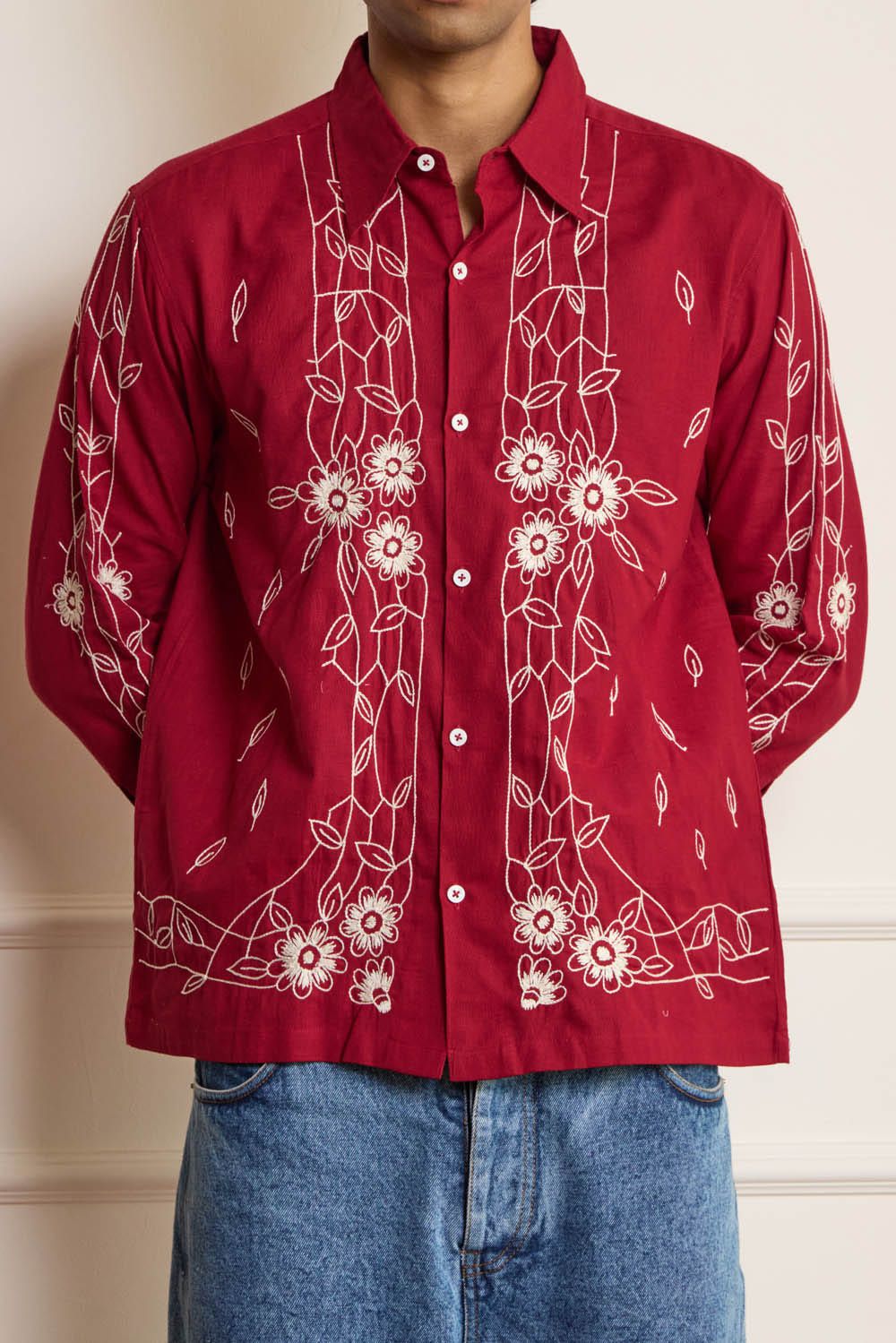 Tea Towel Embroidered Shirt - image 3