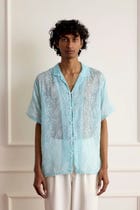 Embroidered Sheer Shirt view 1