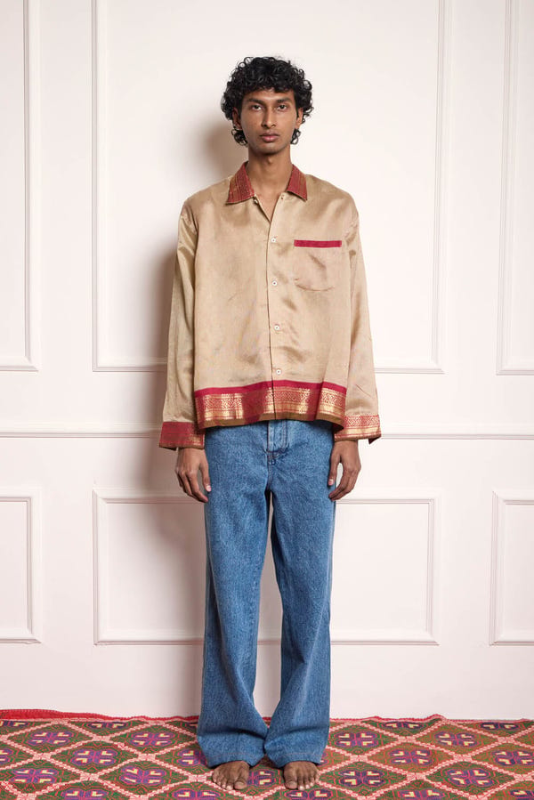 Harago — Handloom Silk Shirt
