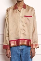 Handloom Silk Shirt view 3