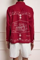 French Tea Towel Embroidered Shirt view 3