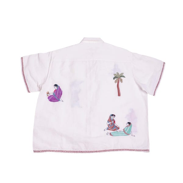 Harago — Kantha Characters Embroidered Shirt