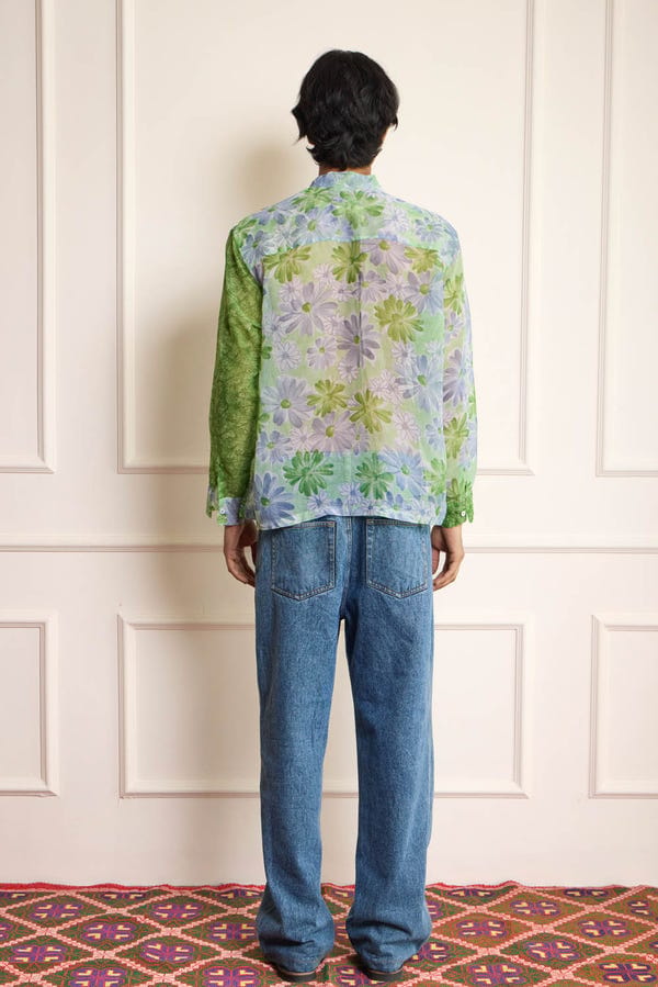 Harago — Silk Printed Shirt