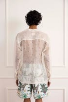Chanderi Sheer Shirt view 4