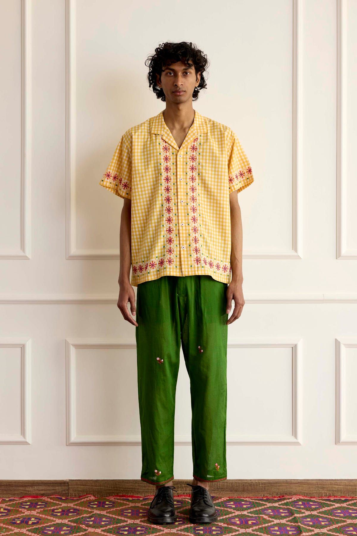 Chicken-Scratch Embroidered Shirt - image 1