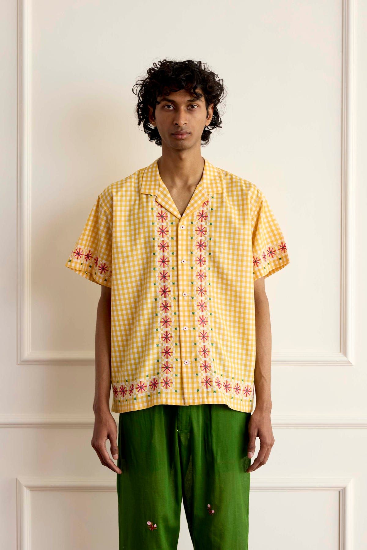 Chicken-Scratch Embroidered Shirt - image 3
