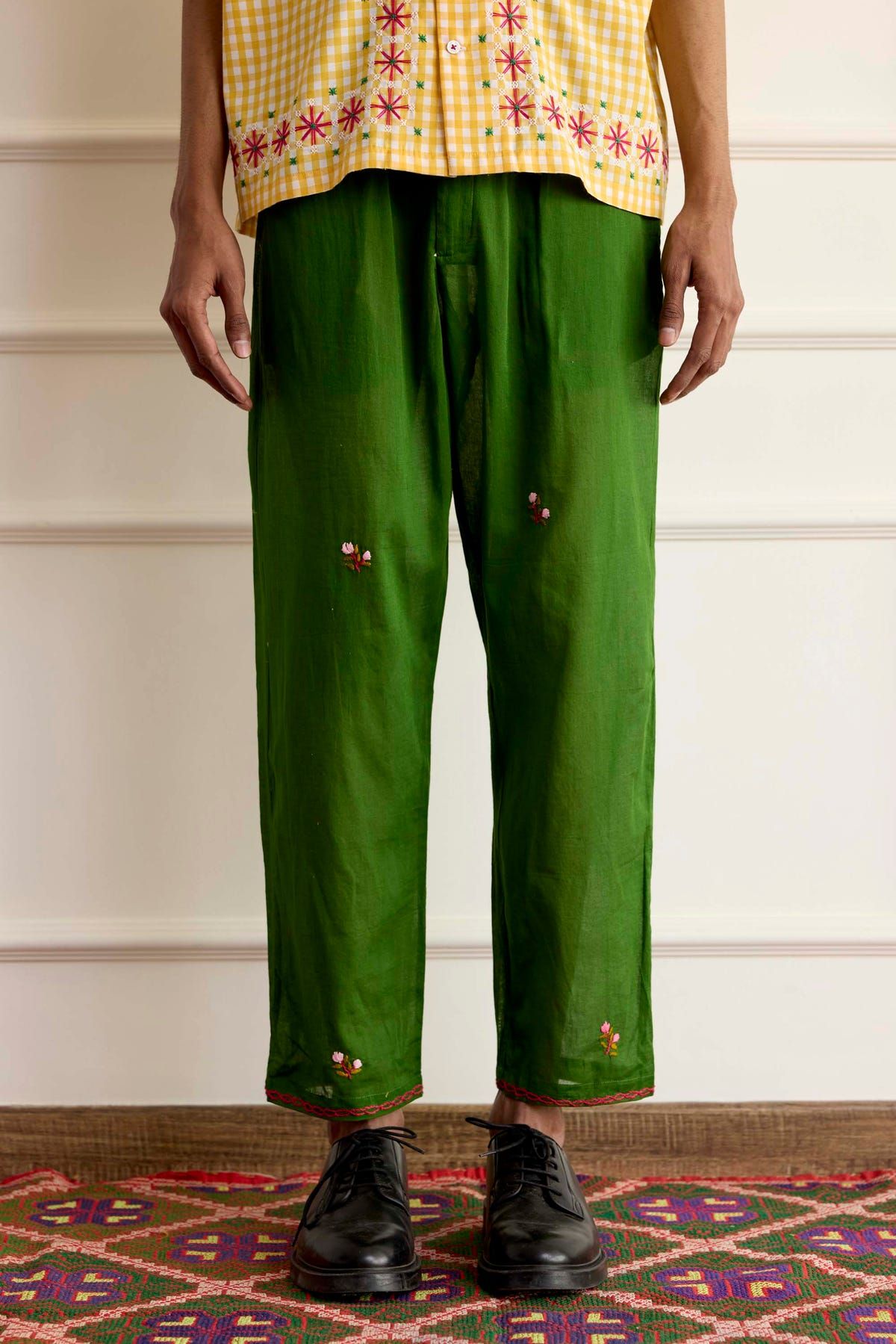 Chicken-Scratch Embroidered Shirt - image 4