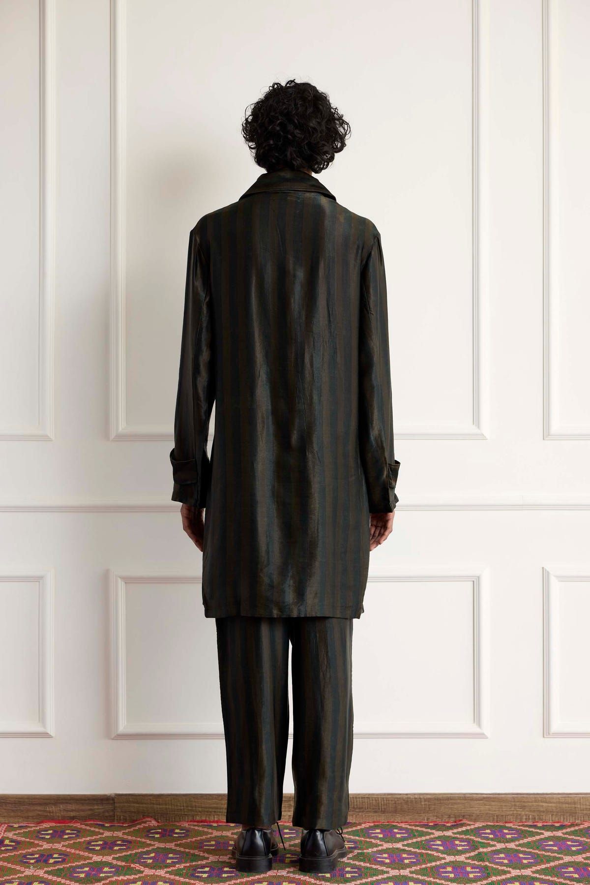 Silk Stripe Pants - image 2