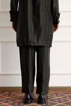 Silk Stripe Pants view 3