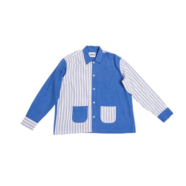 Harago — Sailor Stripe Shirt- Indigo