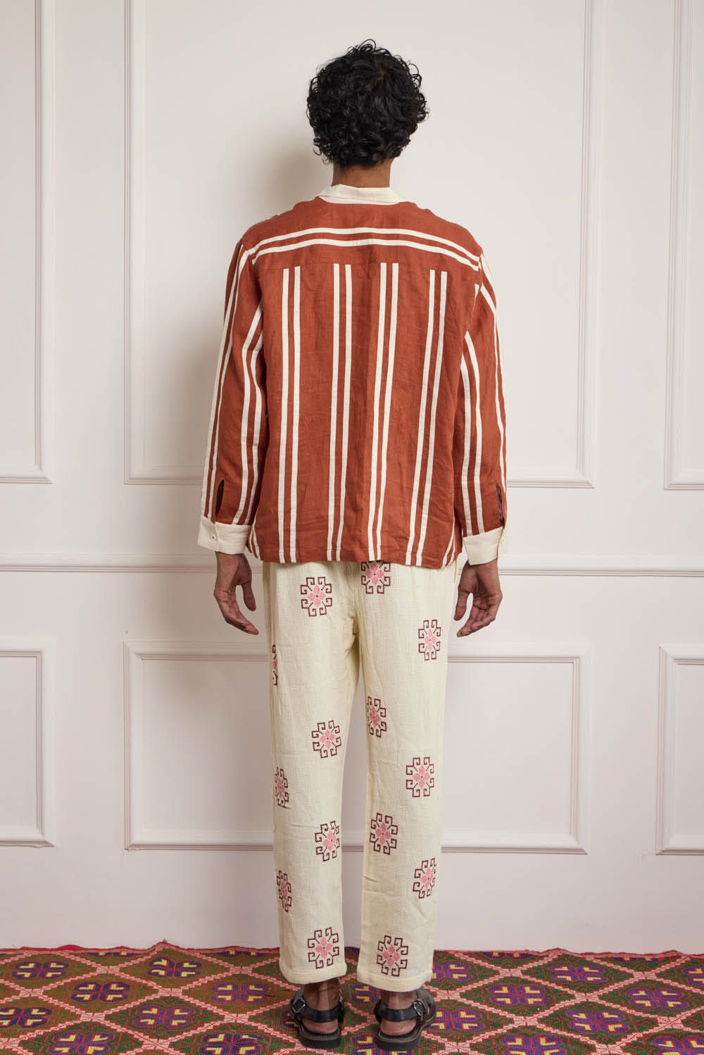 Cross Stitch Embroidered Pants - image 2