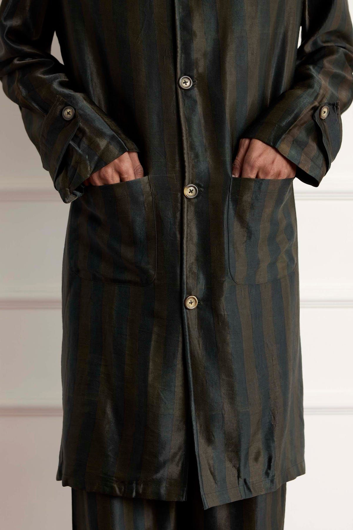 Long Mushro Silk Blouson - image 2