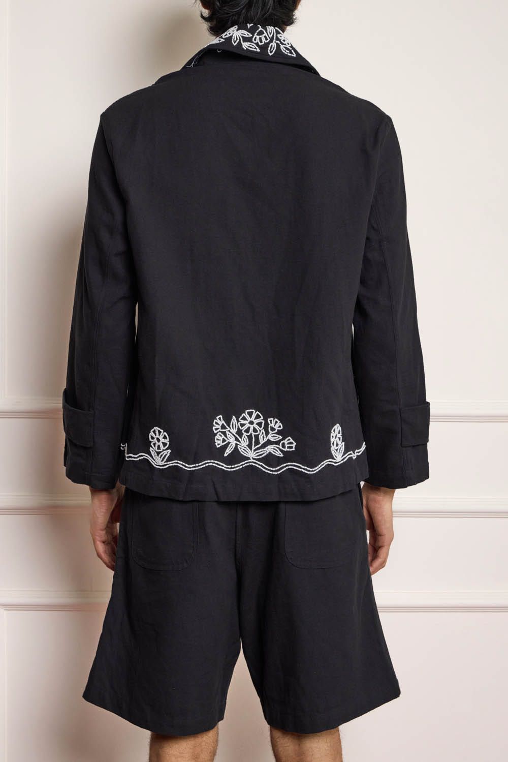 Bead Embroidered Blouson Jacket - image 2